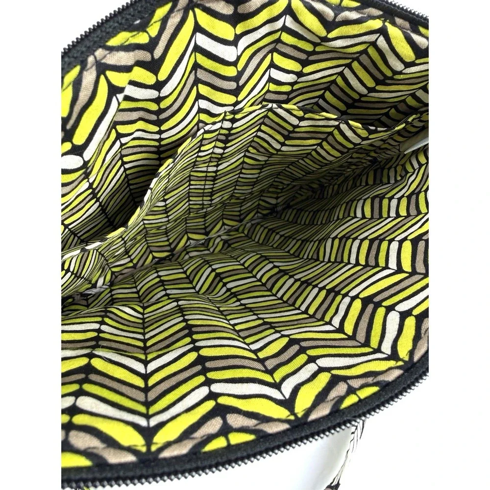 Vera Bradley Saddle Hipster Crossbody Bag Citron Floral Quilted Handbag NWT